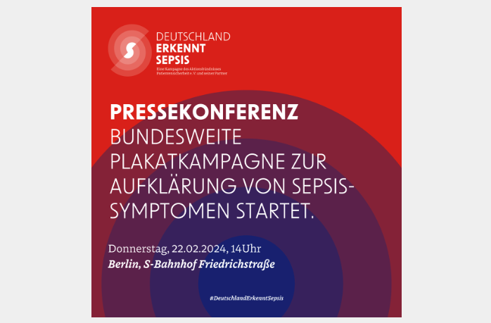 Presse-Einladung – Bundesweite Plakatkampagne #DeutschlandErkenntSepsis