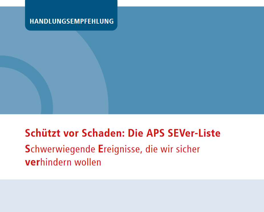 Mit seinem Netzwerk aus allen Bereichen des Gesundheitswesens stärkt das APS die Sicherheit in der medizinischen Behandlung