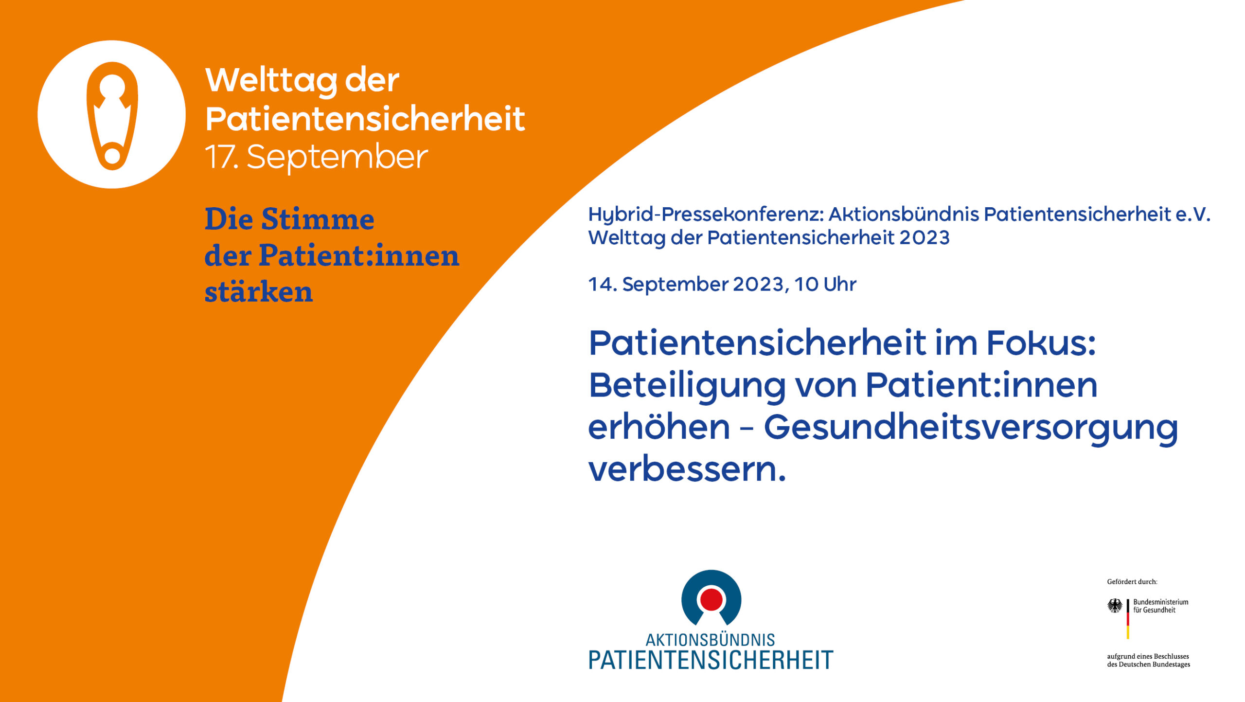 Pressekonferenz zum Welttag der Patientensicherheit